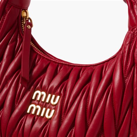 Miu Miu Leather Hobo Bag on SALE 